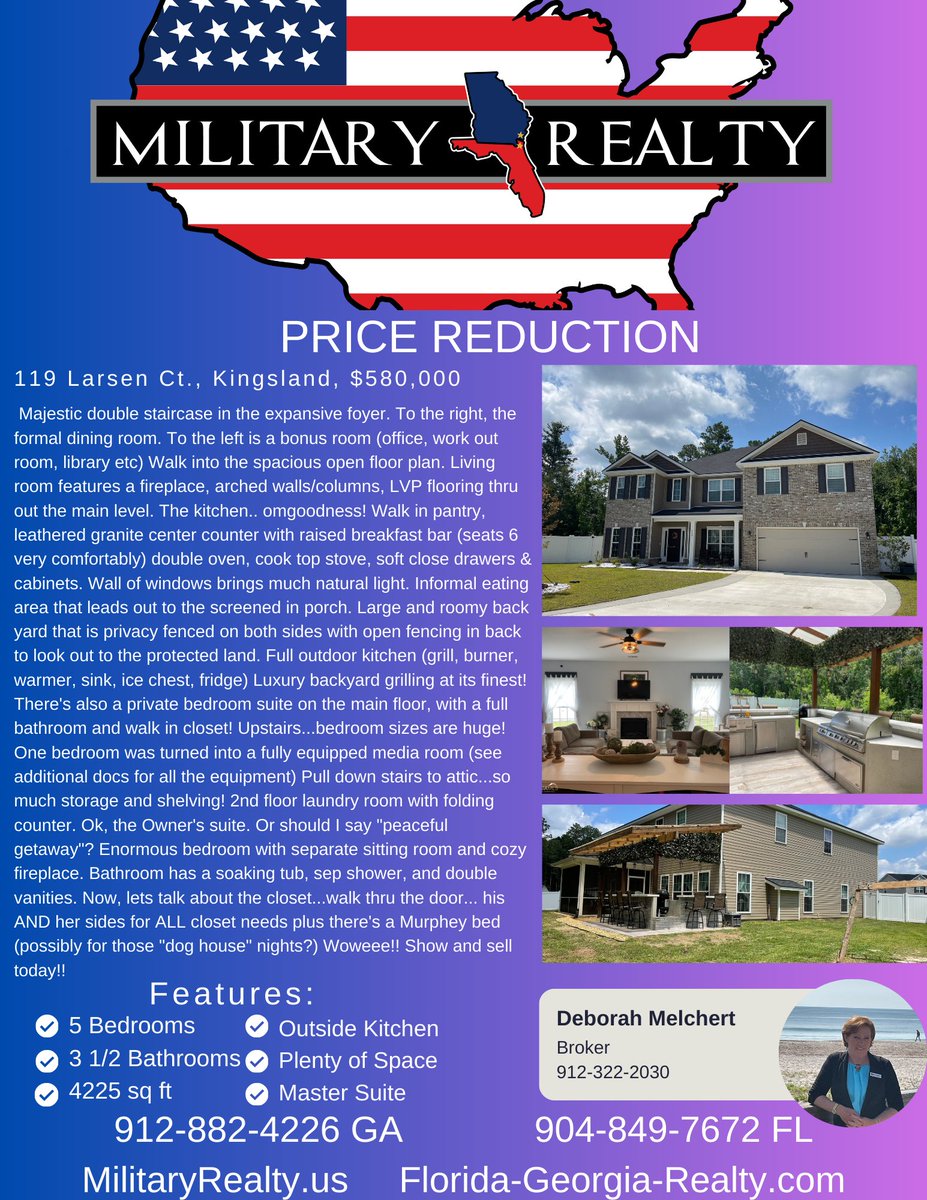 📷📷📷 Price Reduction Alert 📷📷📷 Come on out and see this beautiful place before it's gone! #realestatelife #realtorlife #buyersagent #buyingahome #sellersagent #sellingyourhome #realestate #southeastgeorgia  #northeastflorida #RealEstateExcellence #homesweethome #DreamHouse