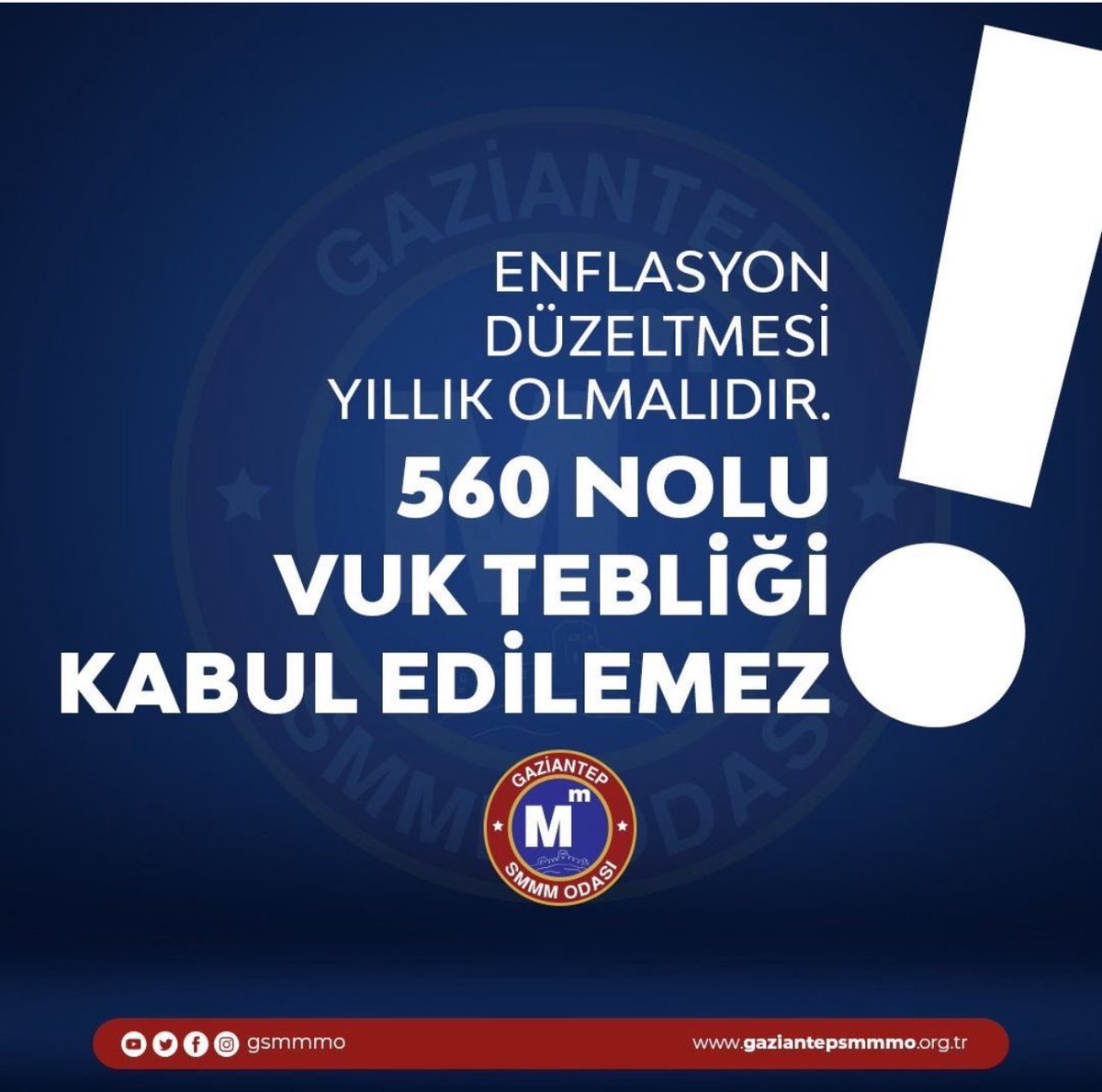 Enflasyon Düzeltmesi Yıllık Olmalıdır❗️
<a href="/turmob/">TÜRMOB</a>