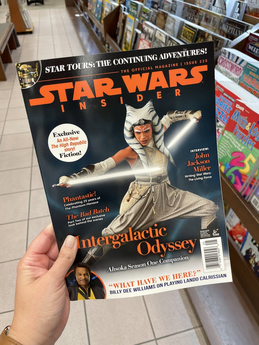 My words. My name. In a Star Wars thing. At a Barnes & Noble. Again! 

Pick up Star Wars Insider #225 now to read my ode to The Phantom Menace for its 25th anniversary. 
@SW_Insider