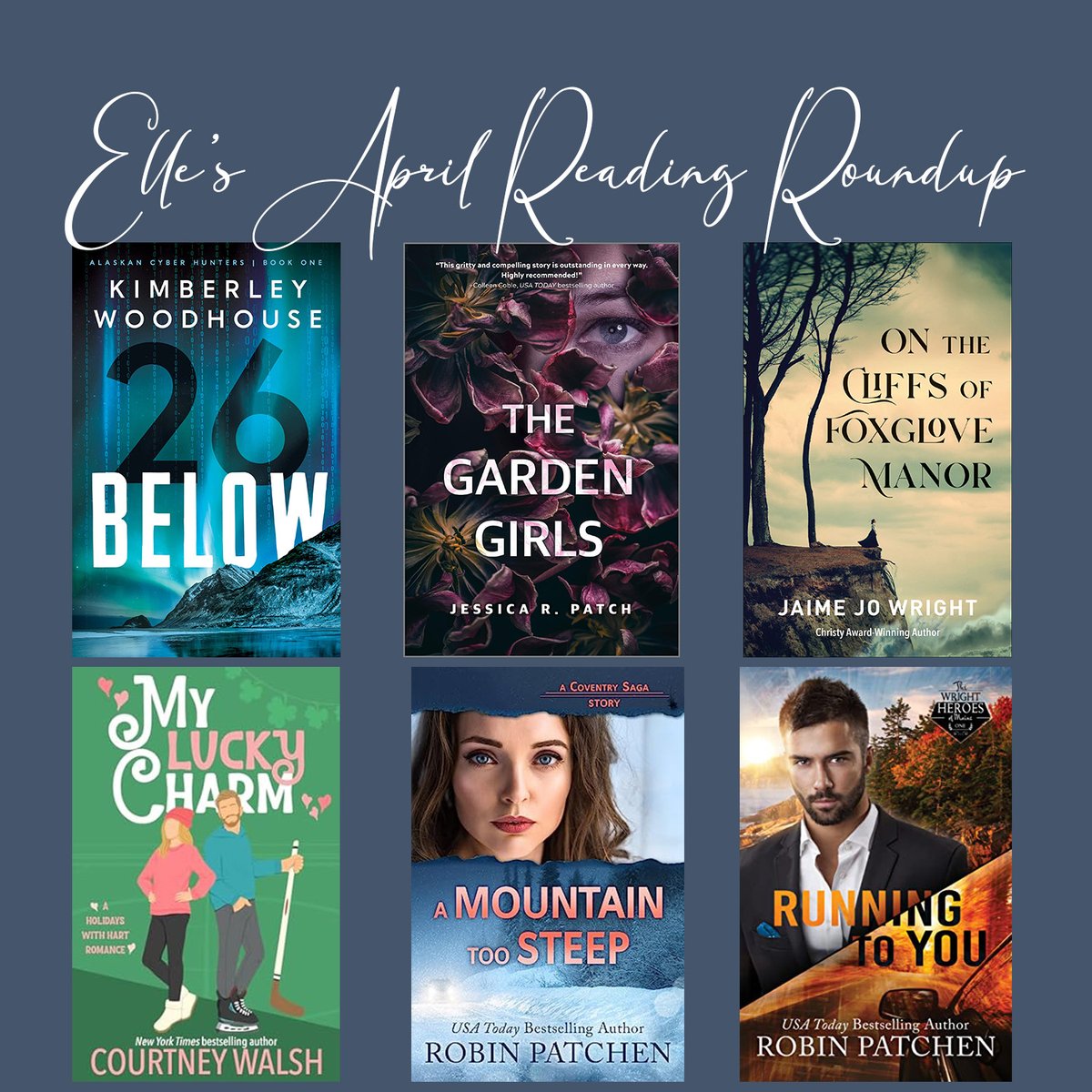 Here are my excellent April reads... what did you read this month? #ReadingRoundup #ChristianFiction