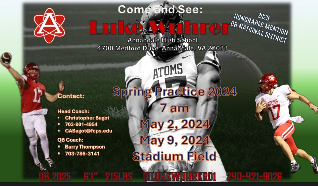 Looking for team to call home. Putting it all on the line! May2 May 9 College Coaches invited to attend: @AnnandaleAtoms @Coach_Brady @Get__Recruited @fairfaxfootball