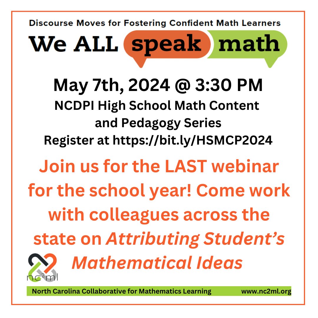 #mathvision #LetsTalkMath #matheducation #iteachmath #mtbos #mathisfun #math #maths @DPIMath_Science @NCCTM1 @AMTE_NC @NCCATNews