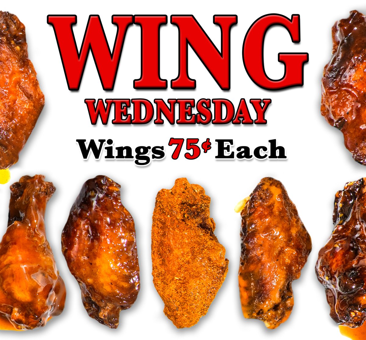 WAYSIDE WING WEDNESDAYS!
I Love wings! You Love Wings! 
Indulge in mouthwatering wings for just 75¢ each!
Wed. 4–8pm
#WingWednesdays #WingLovers #FlavorExplosion #ilovewings #bestwings #waysidewings #winchesterva #middletownfood #vafoodies #wings #HotWings #waysideinn