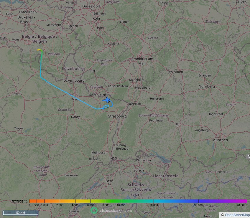 IntelskyB's tweet image. 🇧🇪 Belgian Air Component ✈️ F16 ( General Dynamics F-16AM Fighting Falcon ) (FA-117, #44F167) as flight #BAF271 was just spotted over 🇫🇷 Moselle, #France at ☁️ 24400 ft.

🔴 Live tracking:
global.adsbexchange.com/?icao=44F167

🖼️ by doppio.sh