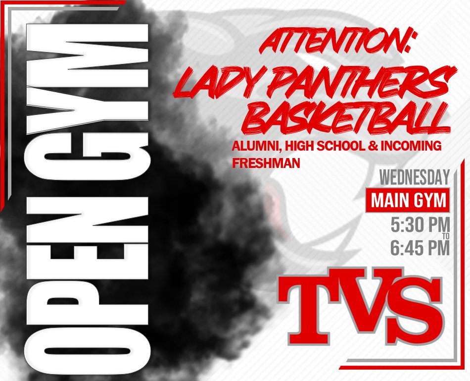 Tomorrow Night!  The gym is back open for our Lady Panthers!  Let's go!