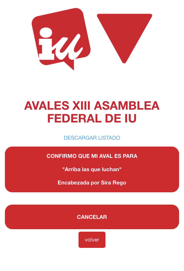 Hoy @IzquierdaUnida es la mejor herramienta para ensanchar derechos y la necesitamos fuerte. Todavía hay quienes se agitan ante los liderazgos feministas y la radicalidad democrática. Sólo por eso es importante avalar la candidatura #ArribaLasQueLuchan que lidera @sirarego.