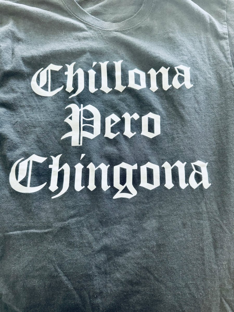 My mom got me this shirt last time I came to spend time with her and my grandma. I think it’s my Mexicana Chicana Latina version of “I cry a lot but I am so productive.” 🇲🇽💪🏽🤣 @LatinasInMed @LatinxOncology