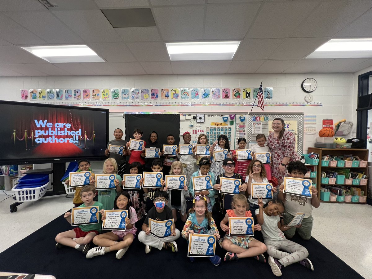 Forever my favorite activity to do with my students,publishing with @studentreasures! It benefits them and gives my students so much confidence in their writing ability! We got to celebrate with a publishing party today! So thankful for this company #ProudAuthors #CreatingAuthors