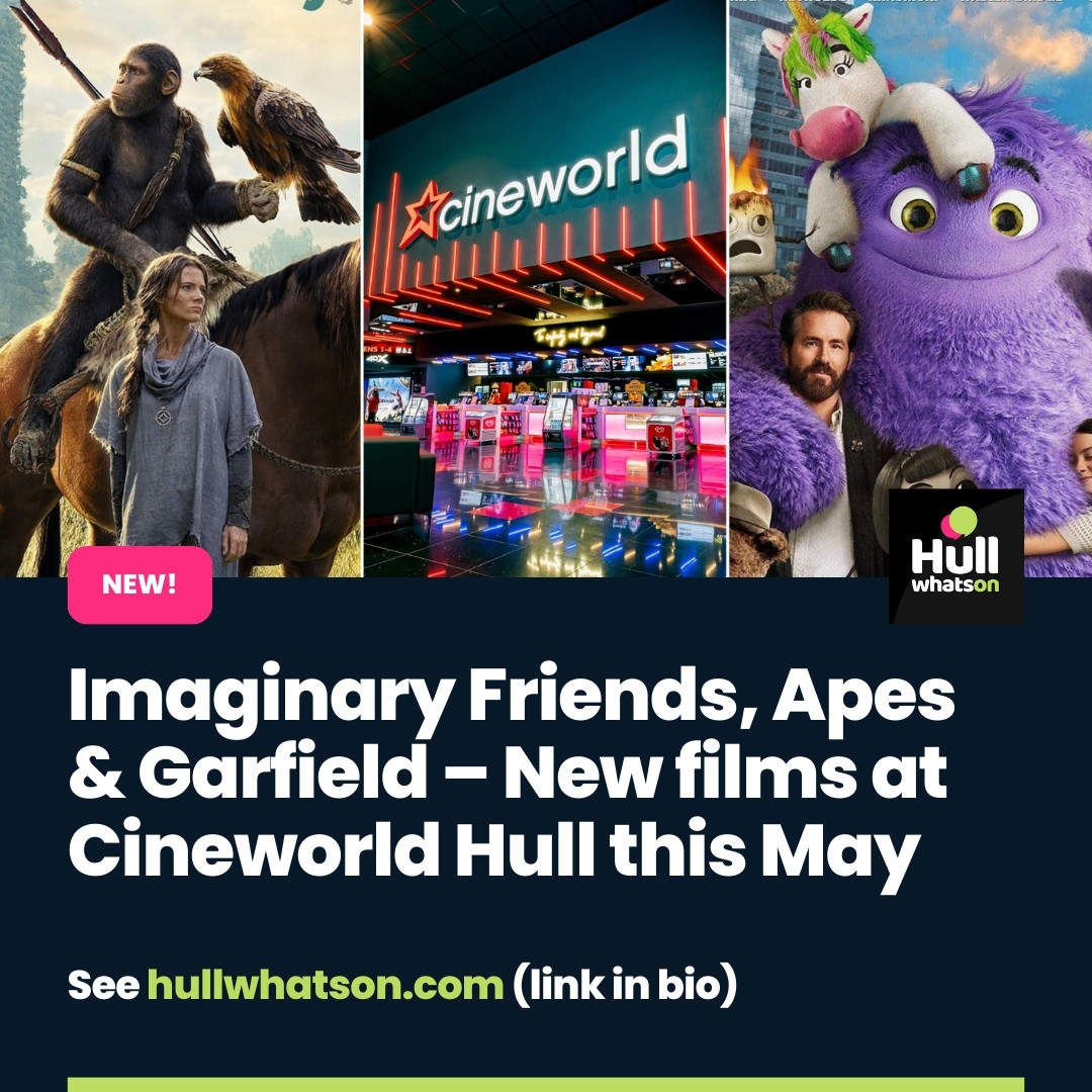 Whether you’re planning a family outing, a date night, or simply a solo escape to the immersive world of cinema, Cineworld Hull has your ticket to adventure 🤩 See website or 👉 hullwhatson.com/cineworld-hull… #hull #hullnews #newfilms