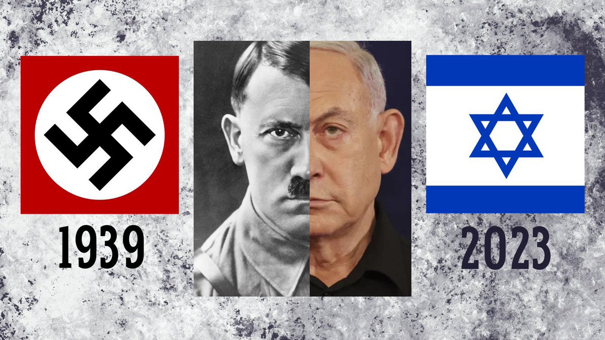 I see no difference 
je ne vois pas de différence
#IsraeliNewNazism