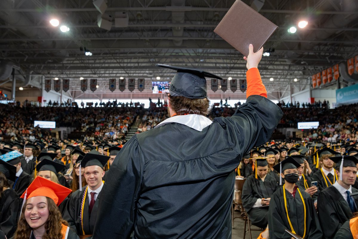 This weekend we welcomed more than 2,500 #BGSUGrads into our #BGSUAlumni family. Falcons, wherever your journey takes you, know that you always have a home at BGSU. #AlwaysBG 🧡