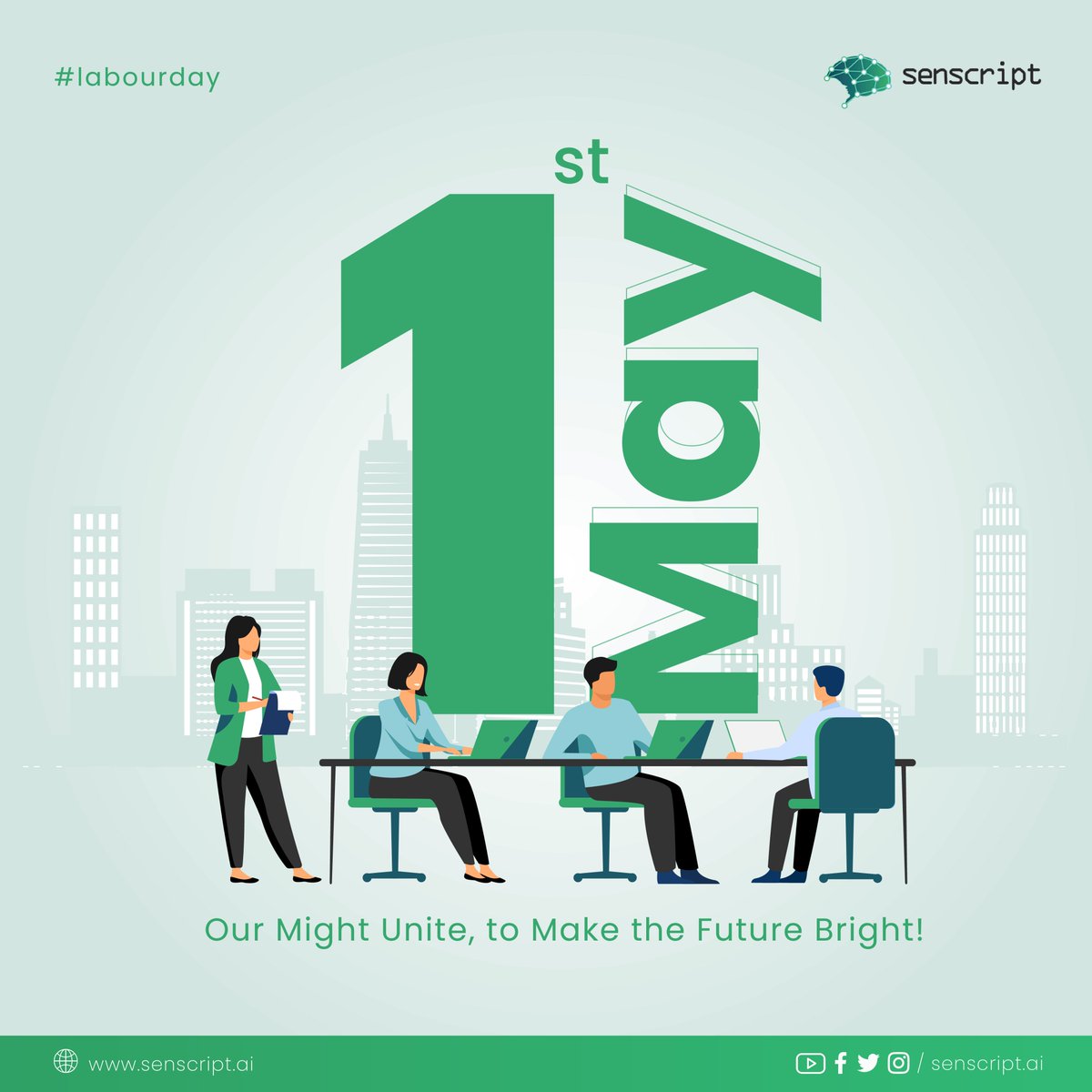 senscript's tweet image. Happy Labour Day! 

Today, we recognize the tireless efforts and unwavering commitment of workers everywhere. Together, we forge ahead, united in our pursuit of a brighter, more prosperous future. 

#InternationalLabourDay #LabourDay  #Unity #Progress #Commitment #Senscript