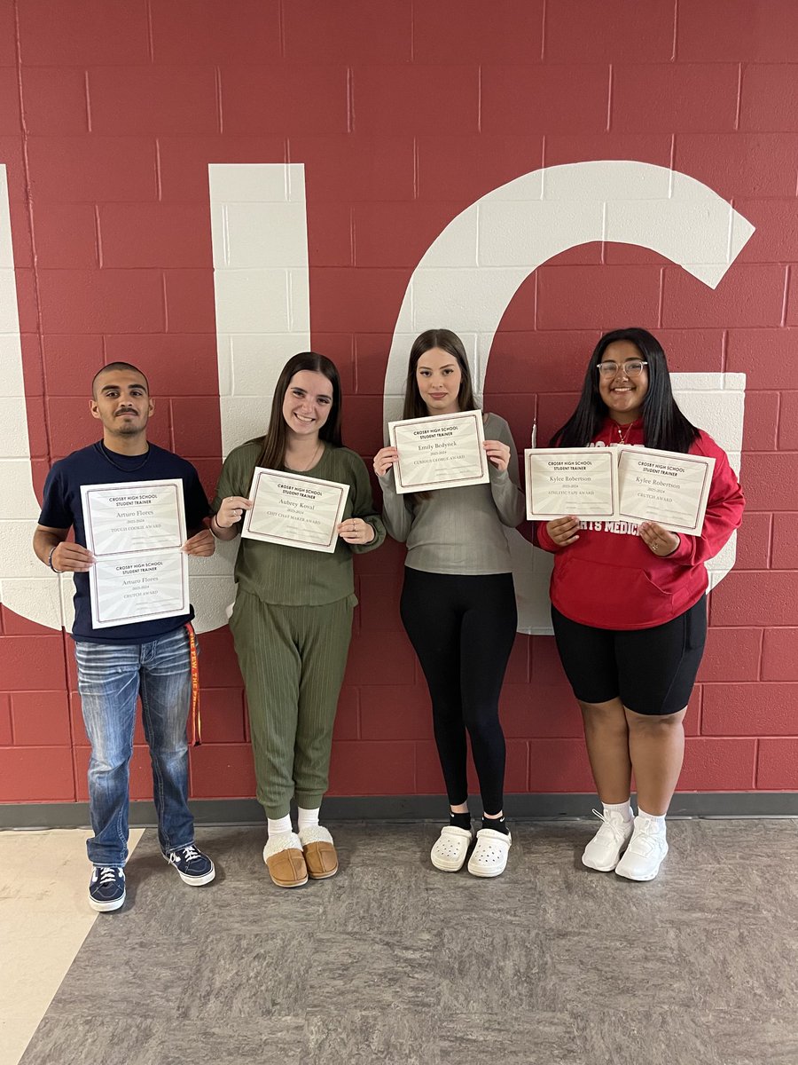 End of the award winners!  Thank you to all the student trainers for all your hard work.