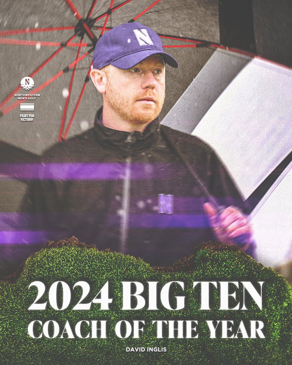 𝐂𝐨𝐚𝐜𝐡 𝐨𝐟 𝐭𝐡𝐞 𝐘𝐞𝐚𝐫 🏆 After leading Northwestern to the Big Ten Championship, David Inglis has been named Coach of the Year!