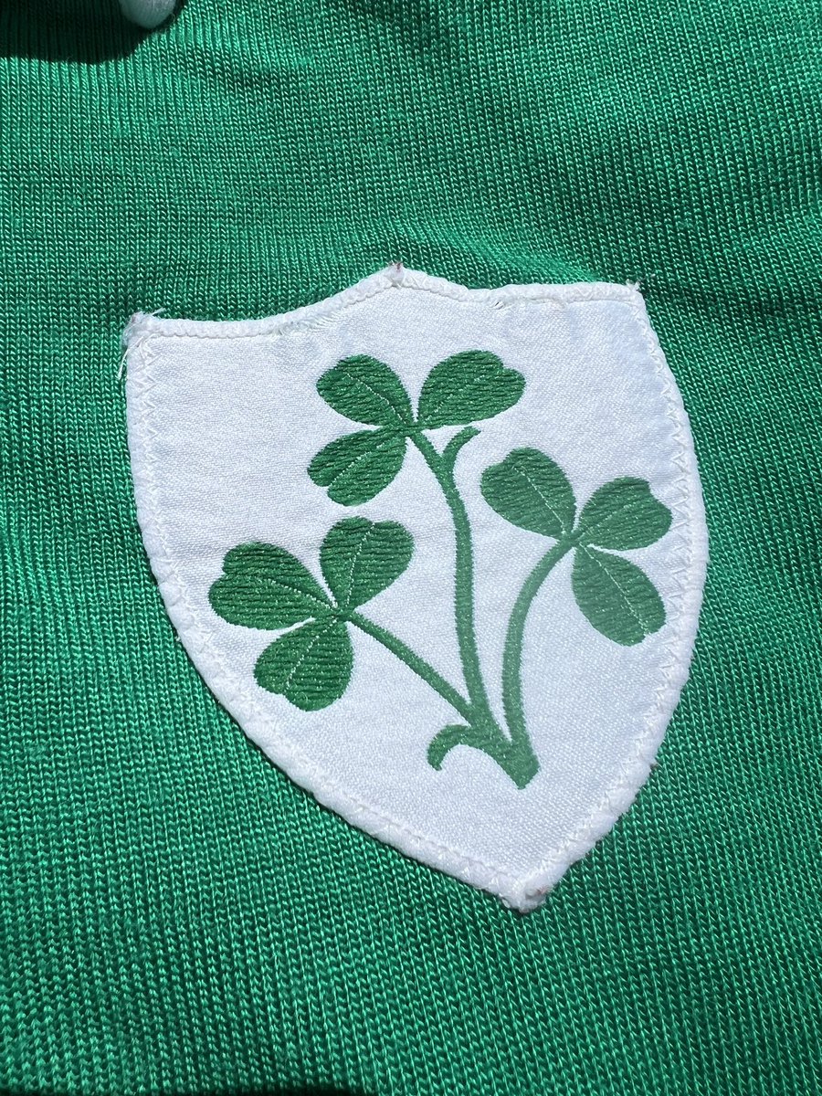 Popped into a thrift store and found an 80’s Irish Rugby shirt for $2.50! Haven’t had a chance to try it on but the material seems thick and unpleasant 🤣

I assume it’s really tough to date 80’s rugby shirts, but if anyone can get more specific, let me know!

#charityshopfinds