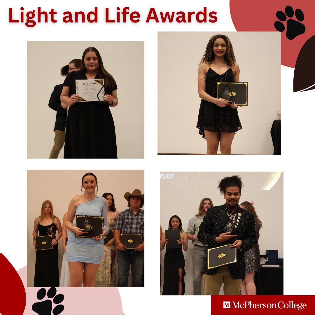 Congratulations to those recognized at the Light & Life Awards hosted by the McPherson College Student Government Association. A list of all honorees is on our website at mcpherson.edu/2024/04/member…