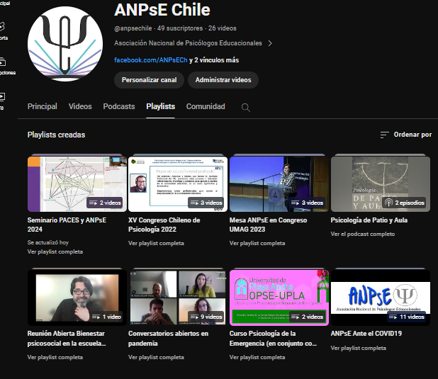 ❤️Ingresa a nuestro canal de youtube.com/@anpsechile/ y revisa nuestro material original📡👀
playlists: seminarios📅, congresos✈️, podcasts🎙️, conversatorios💻, cursos✏️ y más🧩
