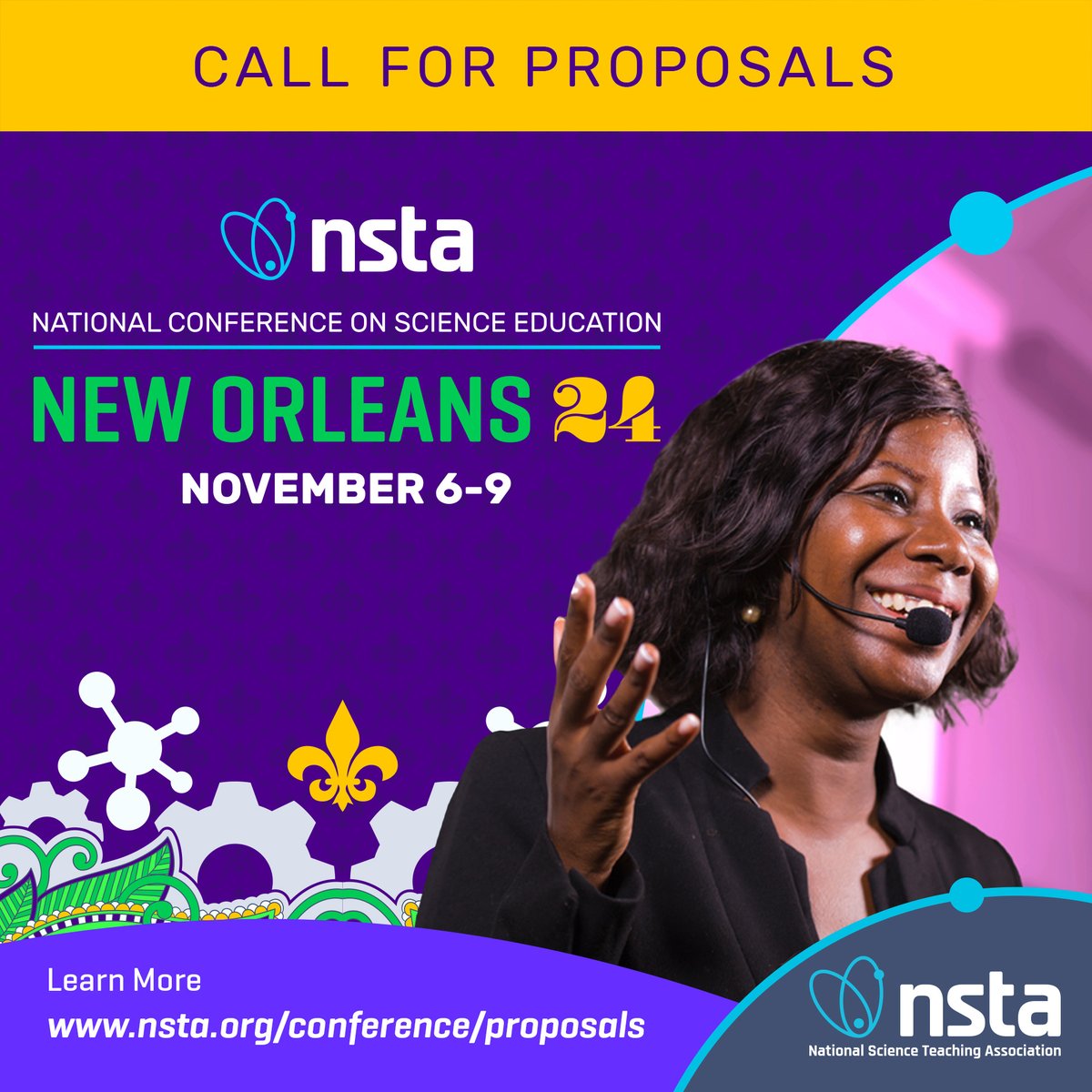 ❗ DEADLINE SUNDAY to submit a presentation proposal or be a reviewer for #NOLA24. Don’t miss your chance to make a change in #STEM education, apply to review today and gain both a NSTA profile badge and an official certificate for reviewing. Apply at bit.ly/3Ue5TLa