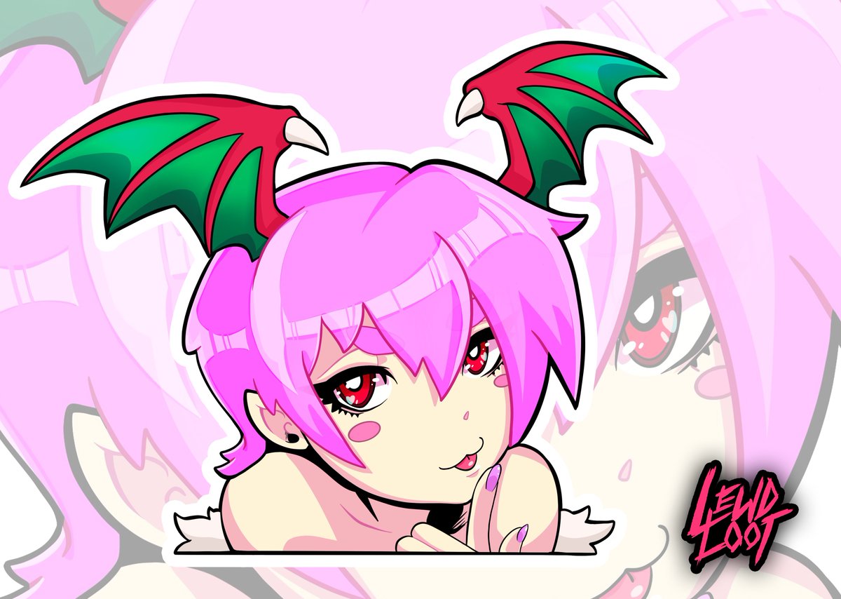 🩵🩷 Lillith and Morrigan Peekers 🩵🩷

- Morrigan Design by Chris LaPrade -  
- Lillith Design by Alli LaPrade -

You can get these as a handmade sticker from the Etsy link Below: etsy.com/shop/LewdLoot 

#Morrigan #lillith #darkstalkers #sticker #etsyhandmade #lewdloot