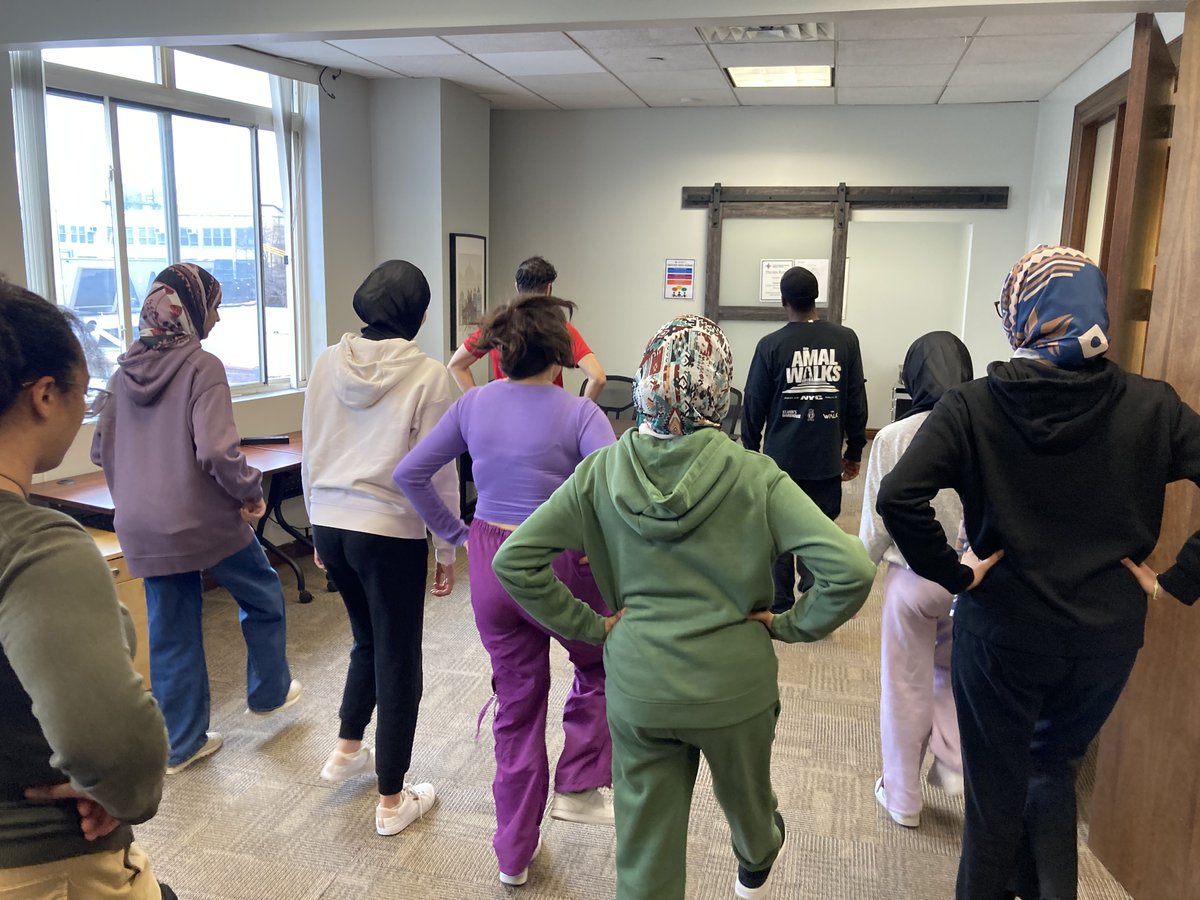 #Dabke is a traditional form of dance in the Levant used in celebration, mourning, and protest. We welcomed Yaa Samar Dance Theatre! to our Queens space where they shared the practice of dabke with our youth.