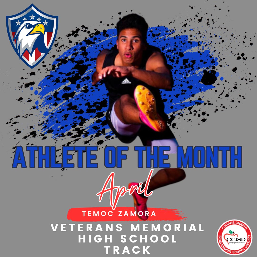 Meet Temoc Zamora! Dominating the track, he clinched district and area titles in the 110m & 300m hurdles, earning a spot in the state track meet for the 110 hurdles. His determination and skill are unmatched! #TrackStar