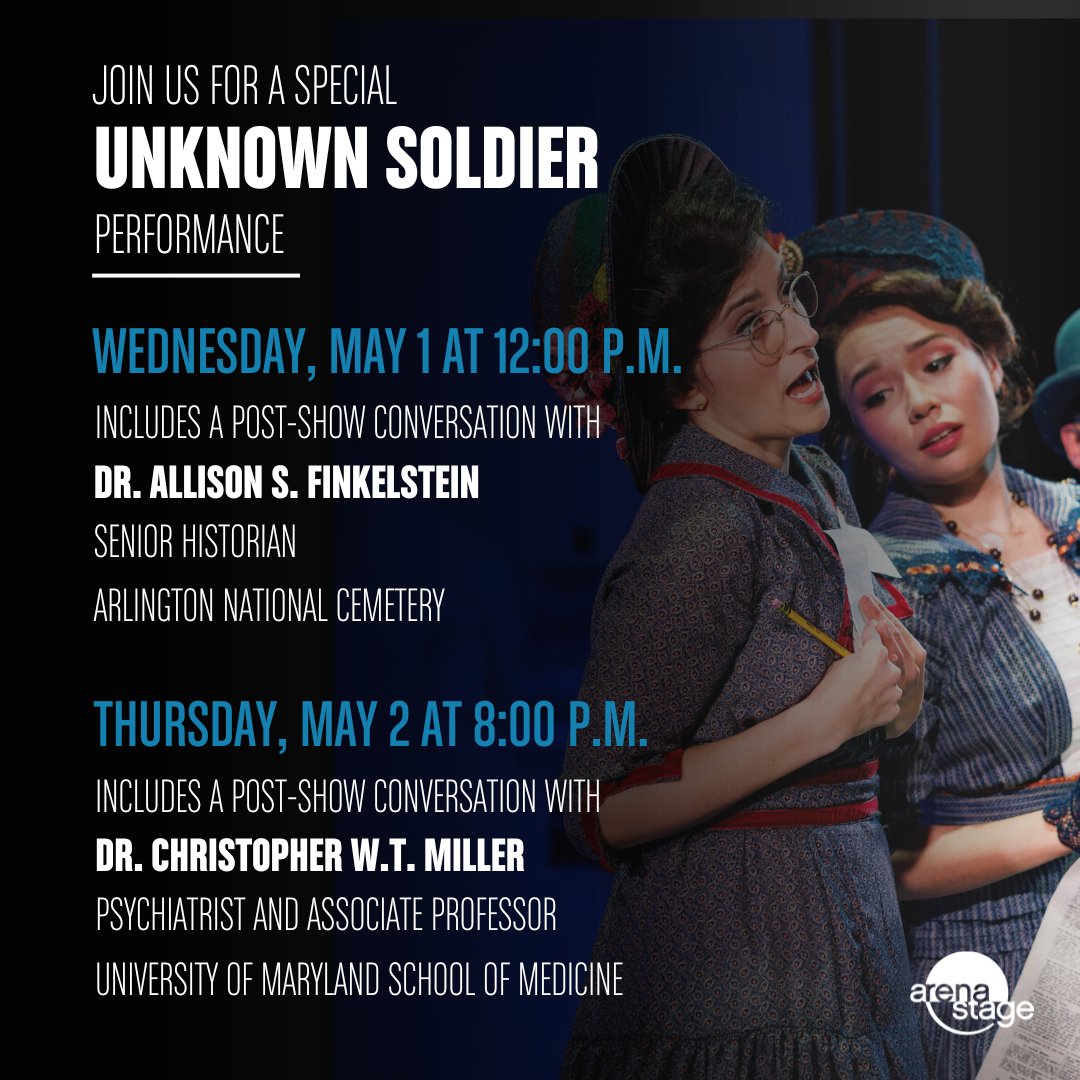 Join us for these special UNKNOWN SOLDIER performances featuring post-show conversations with the experts! 🧐 🎫: arenastage.org/soldier