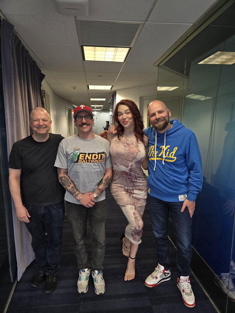 Thank you @jimandsamshow @siriusxm for having @OhItsEmmaRose this morning and thanks to @ianimal69 for keeping it spicy the way we like it!