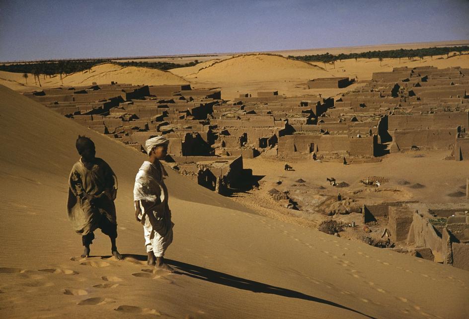 The Sahara Timimoun Oasis, Algeria, 1957.