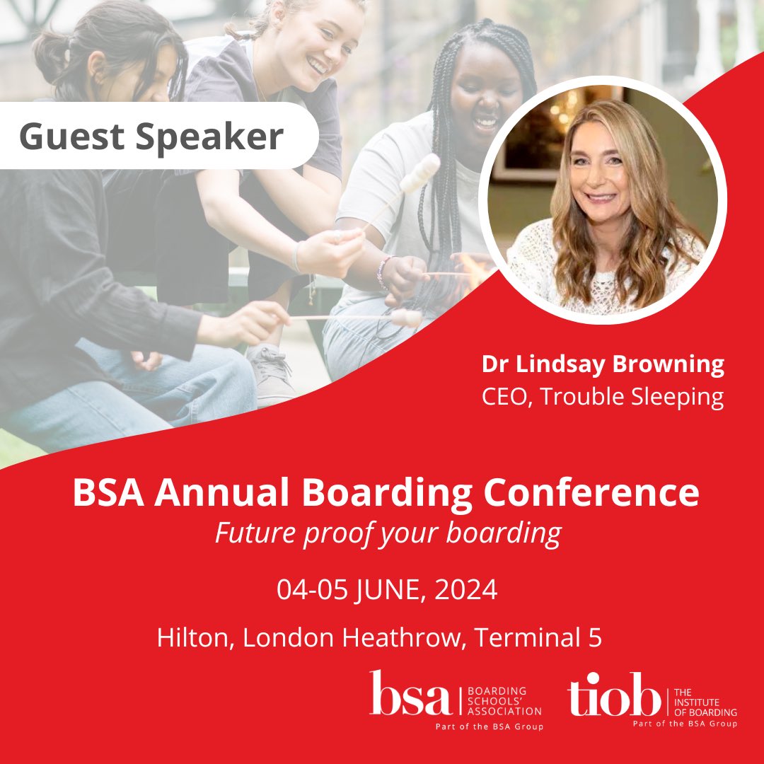 I am pleased to be speaking at this year’s BSA/TIOB – Annual Boarding Conference taking place on June 4-5, 09:00 – 17:00. I look forward to seeing you all there! Full details via boarding.org.uk/event/annual-b… #bsaconf2024 #supportingexcellence

<a href="/BSAboarding/">BSA Boarding</a> <a href="/TIOB_Org/">The Institute of Boarding</a>