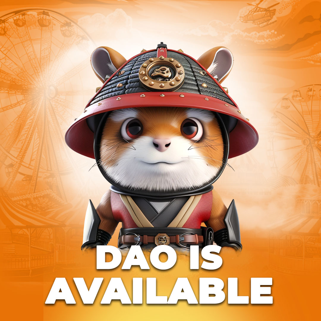 🔥 What is this? A Decentralized Autonomous Organization? 🔥

🤔 Do you think hamsters are ready for a DAO? 

If so, hamsters will be able to band together to act as one in pursuit of the organization's goals!

🔹 DAO
Cost: 1000 coins
Income: 230
Opening conditions: invite 4…