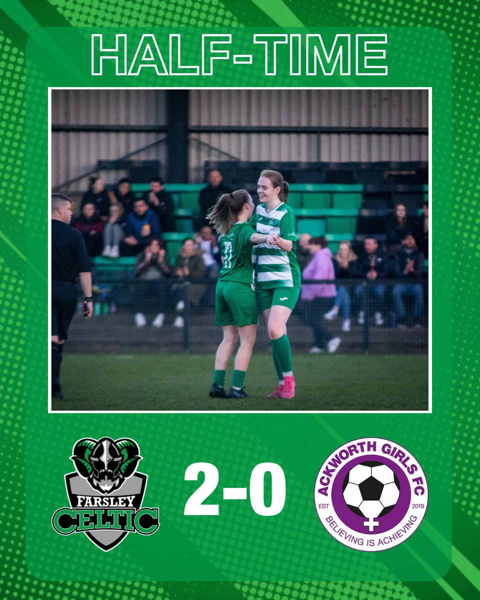 Half time at The Citadel and we’re just 45 minutes from promotion thanks to goals from Shirley Murphy and Ebony Hartnett! 🟢⚪️ #CeltArmy