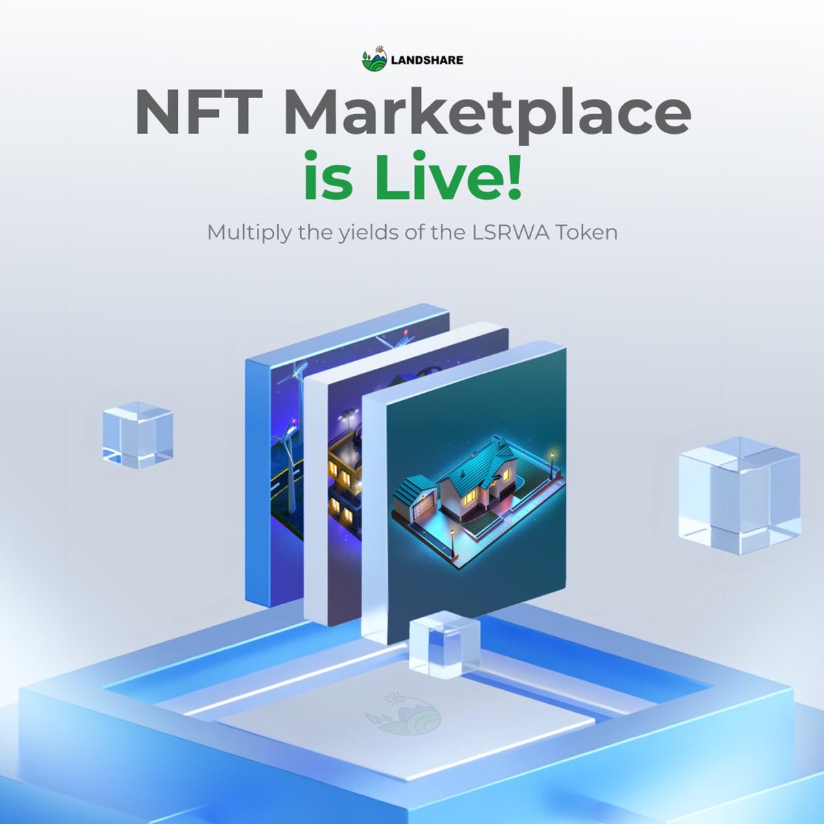 💡 Landshare's NFT Marketplace is Live!

Since implementing the new tokenization model and finalizing NFT Migration, we've been dedicated to bringing the NFT Marketplace to fruition, a crucial component of our NFT Ecosystem, and it's finally here.

⚡️ On the marketplace, users