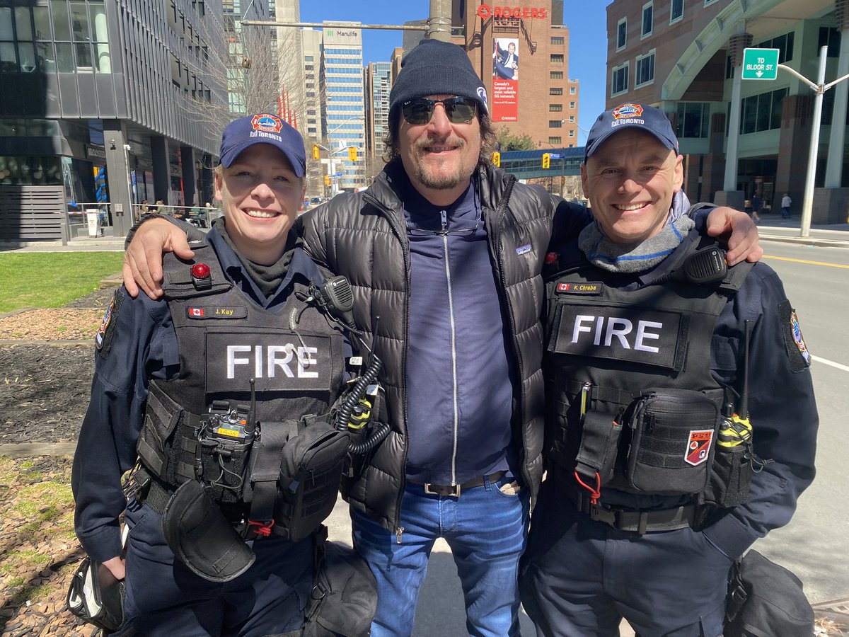 Always nice to run into the fire dept. Thx always for what you do !! I’m busy in Zombie Land … of DEAD CITY.. I’m off so, gonna be able to scream and yell and cry at my Maple Leafs effort coming up at 7 eastern … Jeezuz … #BecauseItsTheCup. Peace and Love peeps n keepers KCx