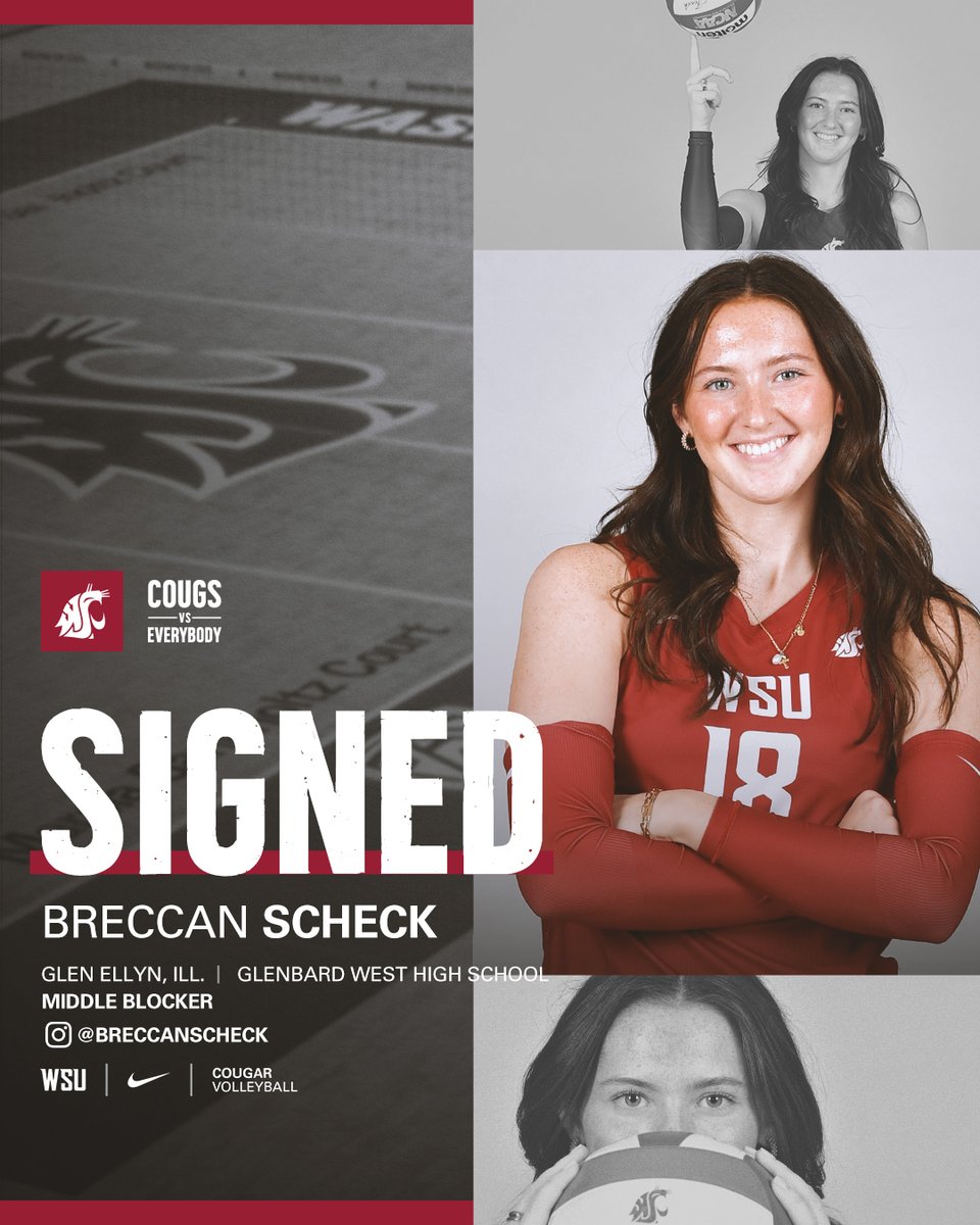 𝓢𝓘𝓖𝓝𝓔𝓓 ✍️ Happy to announce another Future Coug! ♥️🩶Our newest middle will join us from the Midwest later this Fall! #GoCougs #CVE