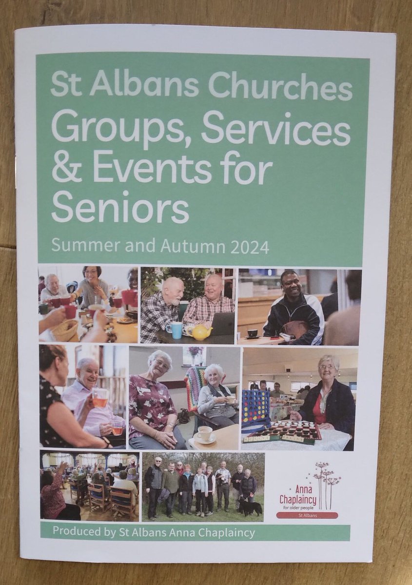 There’s a new free booklet from @StAAnnaChaplain setting out the wide range of groups, services and events for older people across the churches in #StAlbans. You can pick up a copy from local churches. Great idea - for any town or community! @FaithinLater