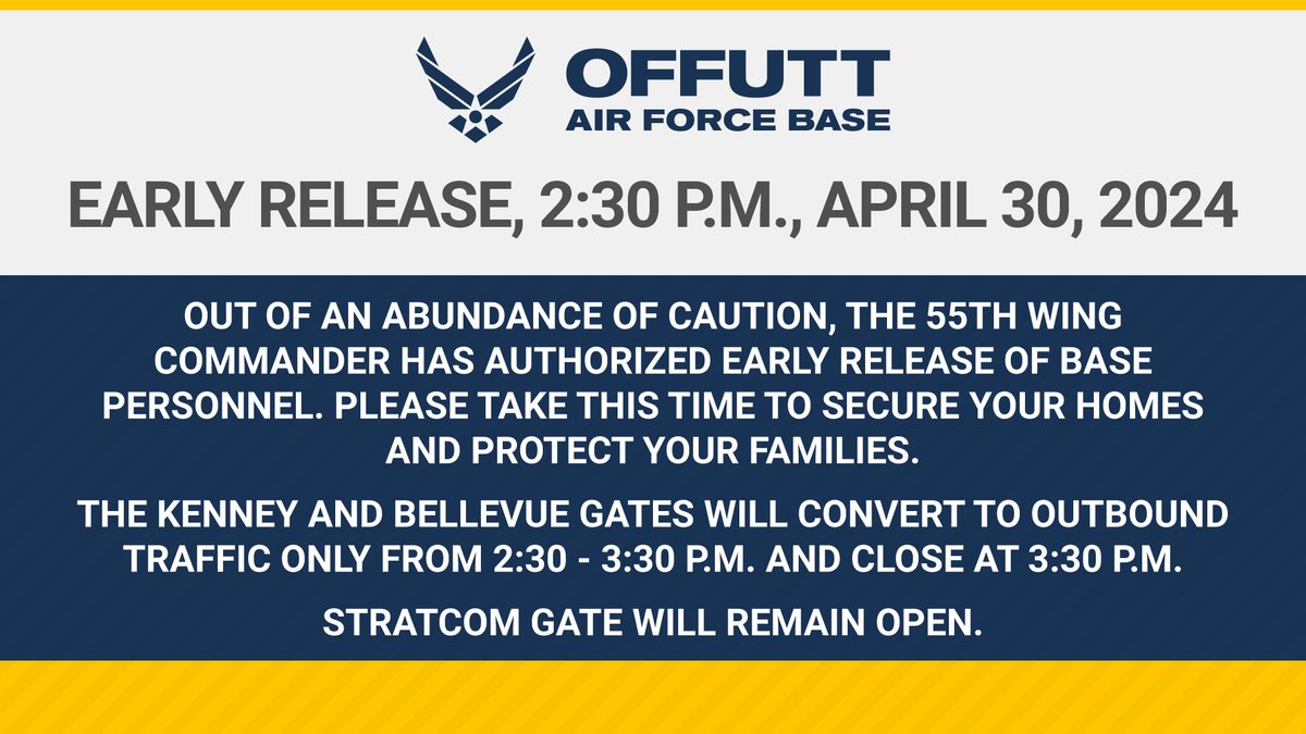 Offutt Air Force Base (@Offutt_AFB) on Twitter photo 2024-04-30 19:36:58
