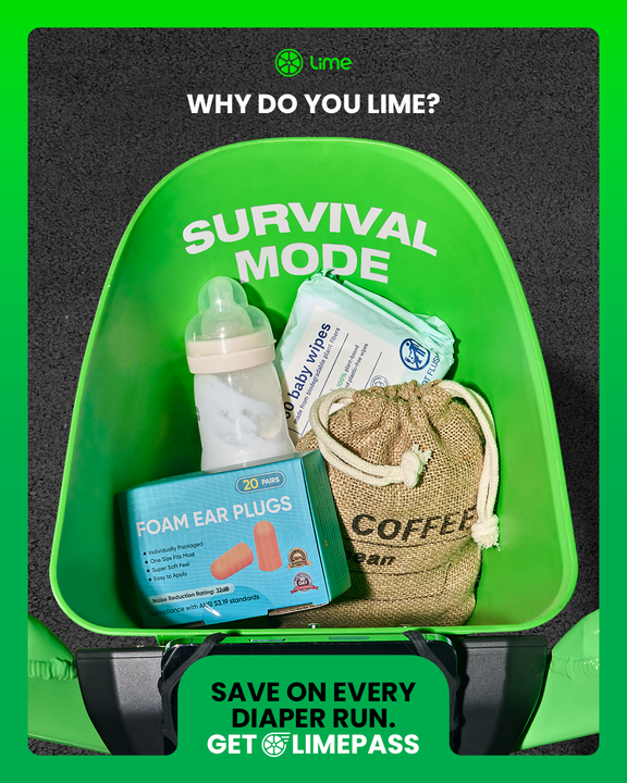 Why do you Lime? ⚕️Is it to make it to your late night shift early enough to grab (another) energy drink? 💔 Or because you need the essentials to recover from the latest “I just don’t feel the spark” text? 🍼 Or maybe because it’s your turn for diaper duty? No matter why you…