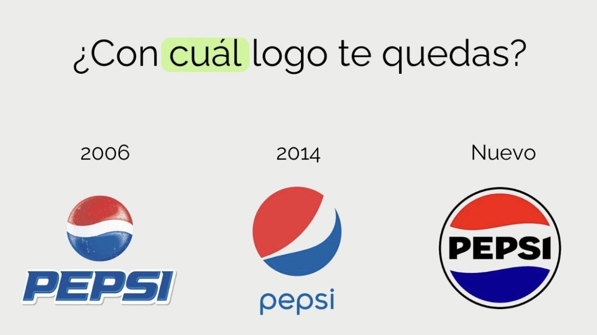 PepsiCo's recent logo revamp channels '70s vibes! 💫 Bringing back 'Pepsi' in the sphere for that nostalgic touch. What’s your favorite? #Pepsi #branding #newlogo