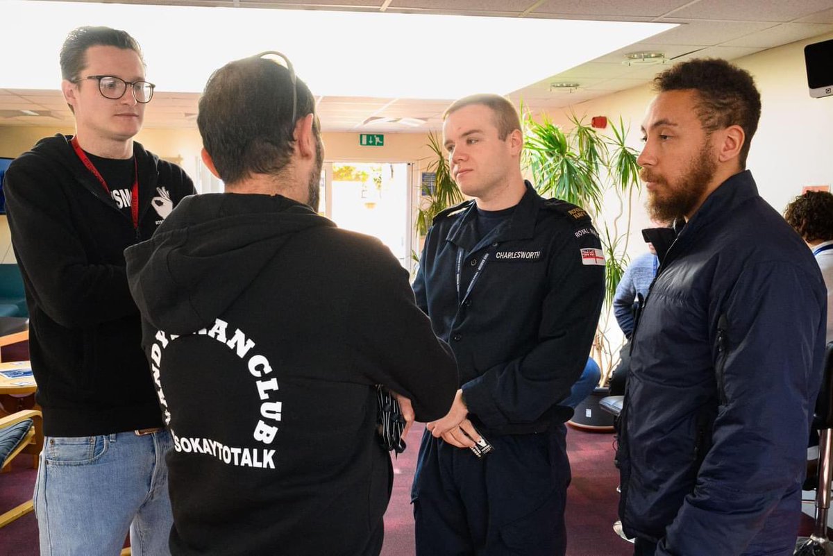 We hosted @andysmanclubuk Gosport at our Chaplaincy today. Their commitment to advocating for men's #mentalhealth is commendable. Let's encourage open conversations and support each other. Together, we WILL shatter barriers and eradicate the stigma. #ItsOkToTalk #EndTheStigma