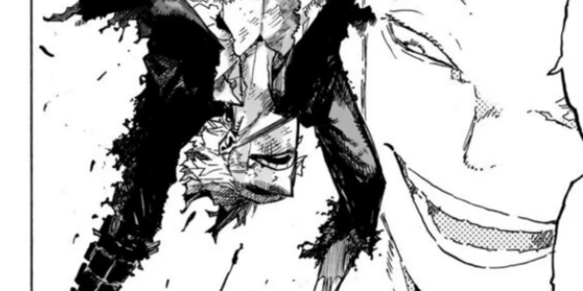 Nothing gave me more joy in this manga. Toshinori, after decades of cruelty to the forces of evil you finally are disgraced and brought so low! Look at that pathetic face of yours! You never advanced beyond momma’s death didn’t you!? In an ideal world your fate would mirror hers!
