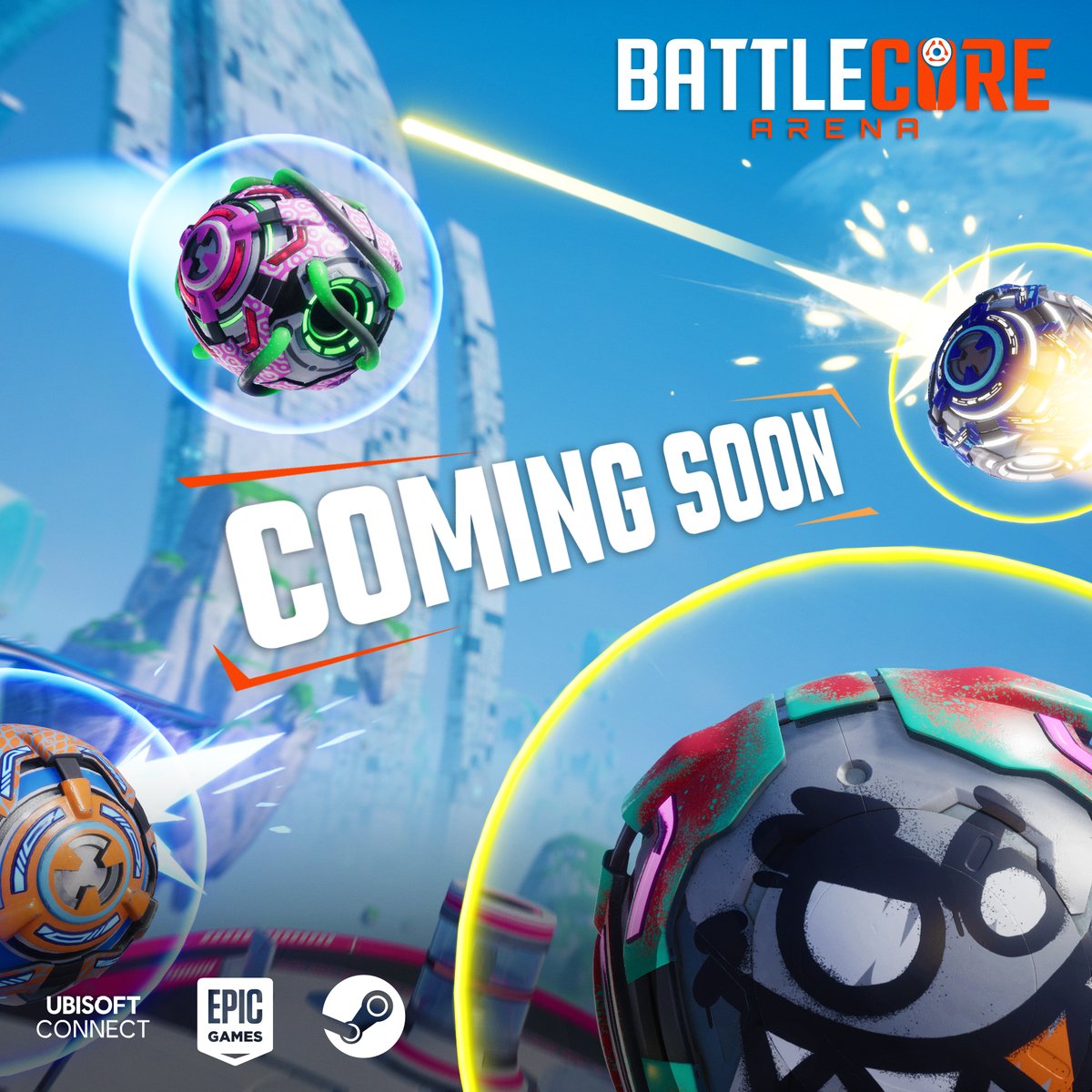 Is that a coming soon page for #BattleCoreArena?! 👀 Free to play, this physics-fuelled PVP shooter will challenge you to master gravity and outplay opponents, wishlist now 👉 ubi.li/0gewp