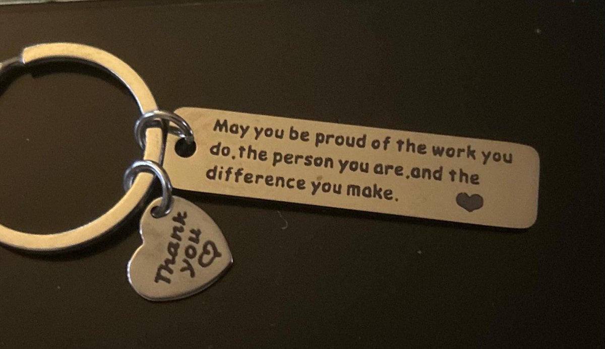 We’re touched by this generous donation. 🥰 Reception staff at the Royal Bolton Hospital received a box of ‘Thank you’ key rings to share across services. Our staff could not do what they do without the generous support of a caring community. 💙