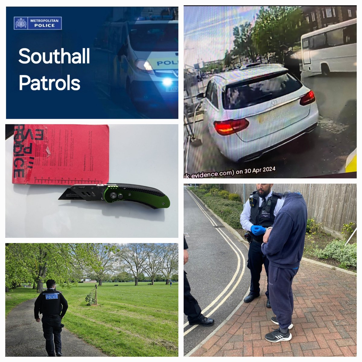 The team has been busy today;

▶️ Stop & search led to an arrest for possession of points & blades
▶️ Driver processed for contravening red light 
▶️ Patrols of Open spaces & ASB hotspots

#notonourwatch