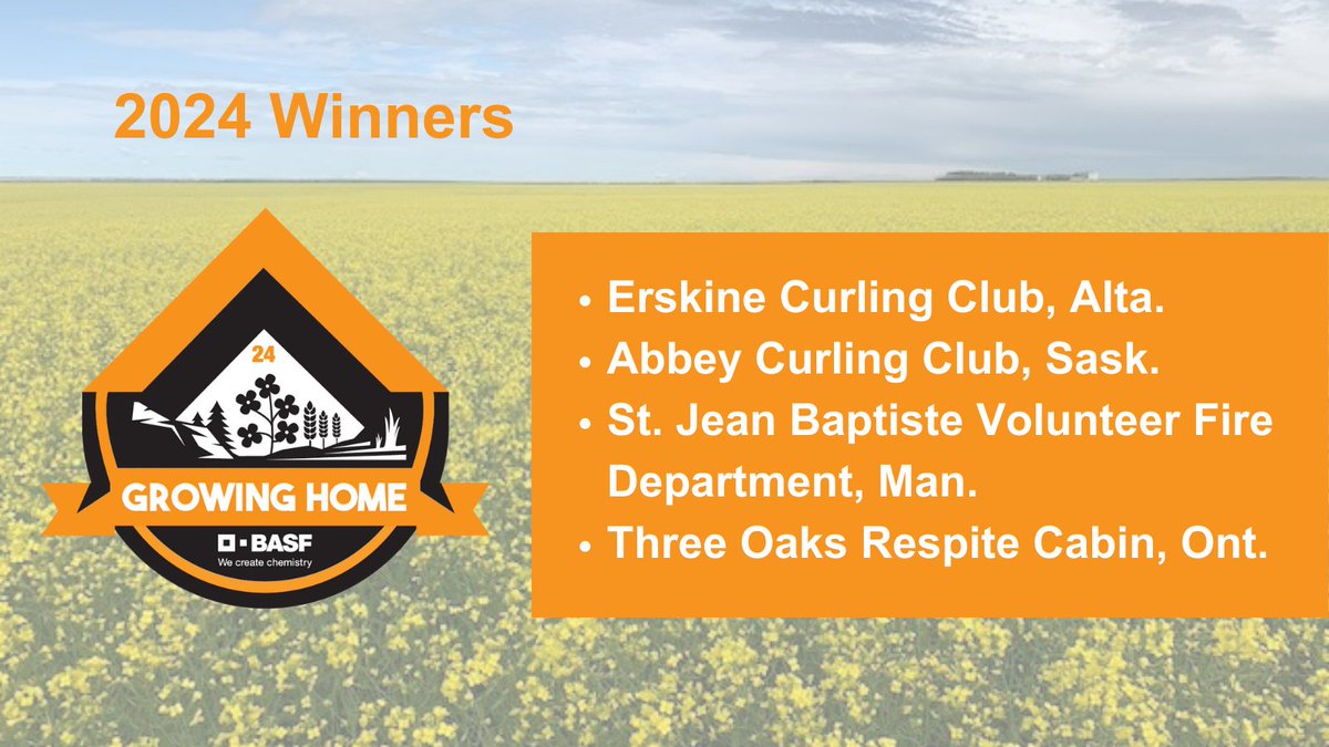 Congratulations to the 2024 Growing Home with BASF winners! 🤩🎉 Thank you to everyone who nominated an organization and voted to help determine our winners. #BASFGrowingHome would not be the same without your passion and participation! 🧡
