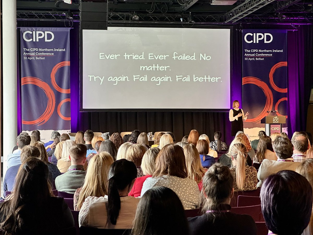 There is no success without failure. Let people fail. Perfectionism is the enemy of change. 
@callybeaton 
#CIPDNIConf24