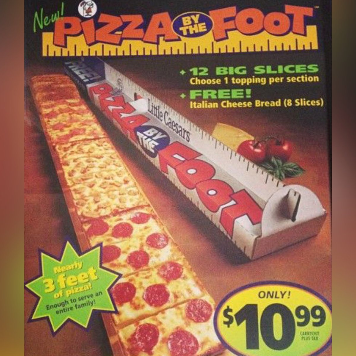 Pizza By The Foot