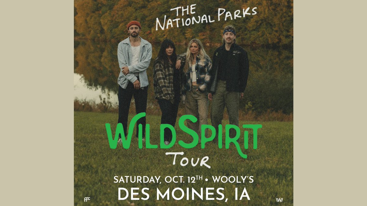 Just Announced! Getting our hiking boots ready because @TheNatlParks will be here on Saturday, October 12th! 🥾 ⛰️ Tickets on sale Friday, May 3rd at 10:00 AM // axs.com/events/553212/