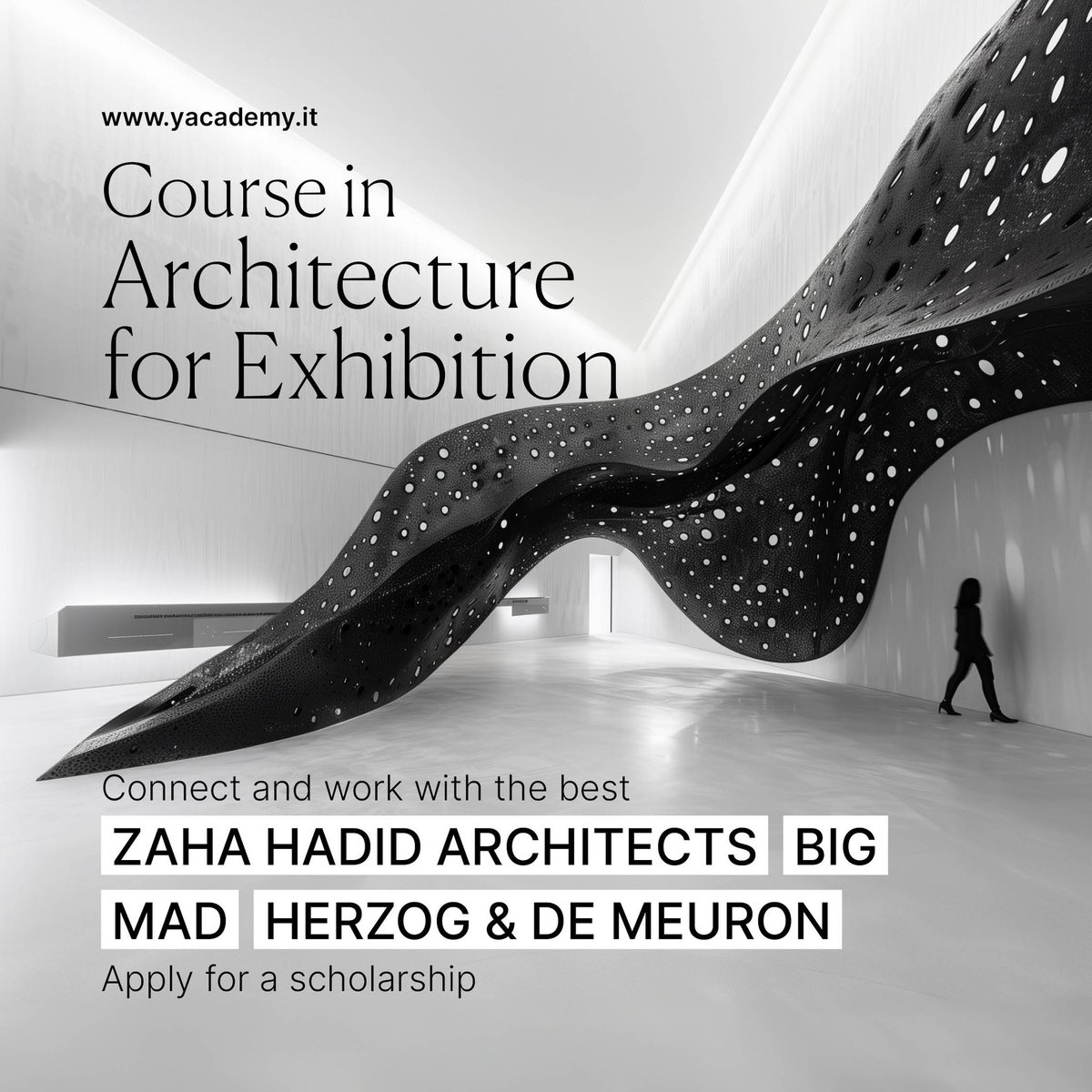 Would you like to design museums, galleries, and cultural spaces? 👉🏻Join the Architecture for Exhibition course at YACademy and get access to: - Special Lectures by the great masters - Hands-on workshops - Internships with world-renowned firms Visit the website and take your…