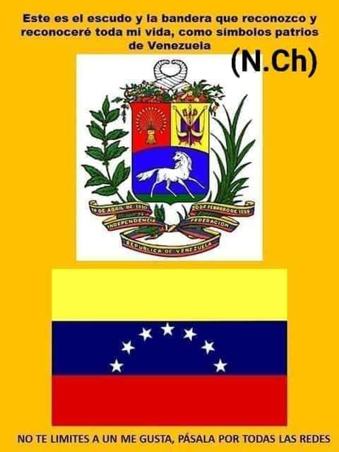 Muy pronto nuestro escudo y bandera será cómo siempre fue... El Chavismo Madurismo desaparecerá.