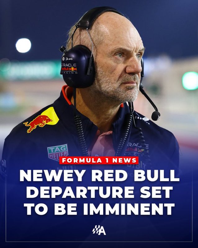 #F1 Aseguran que la partida de Newey de Red Bull se puede anticipar y se espera un anuncio inminente. Vía @autosport